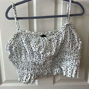 Jcrew midi top with blue specks